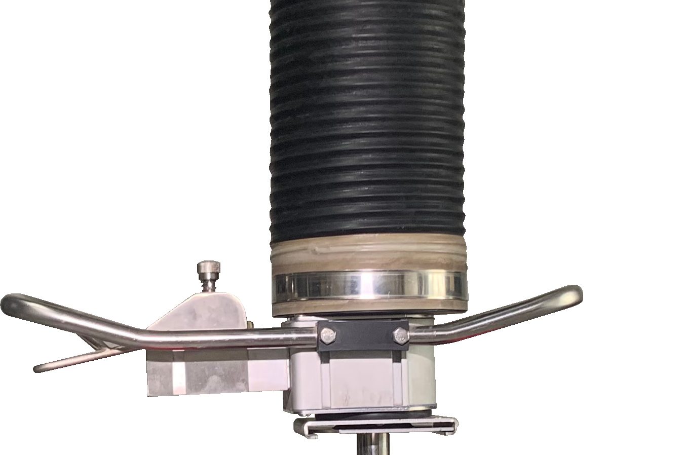 ESM vacuum tube lifter lifting a 50 kg sack with one hand